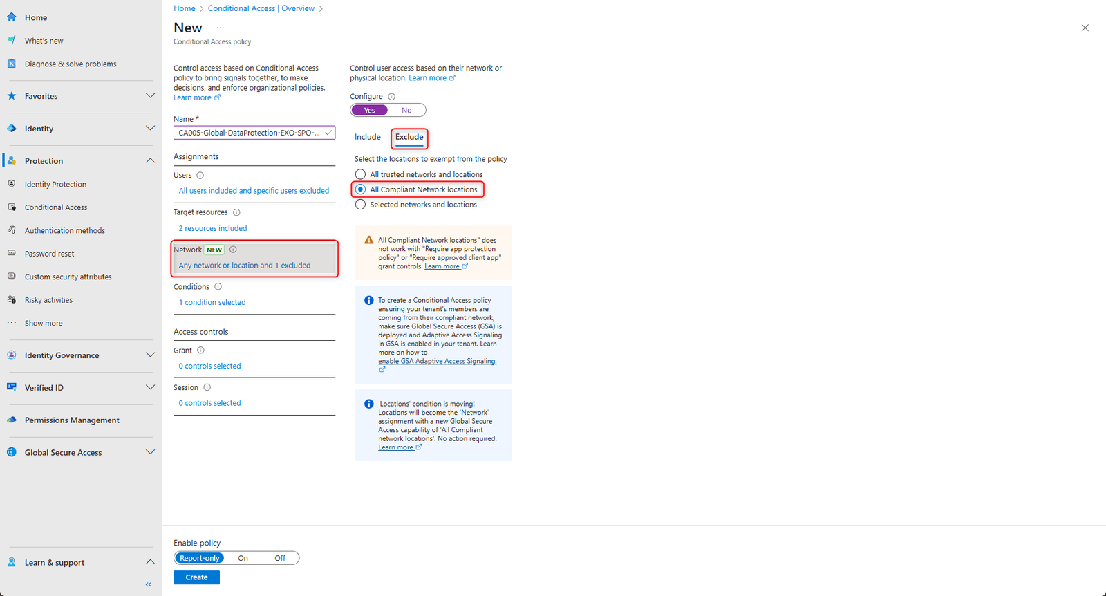 Conditional Access and Global Secure Access verification